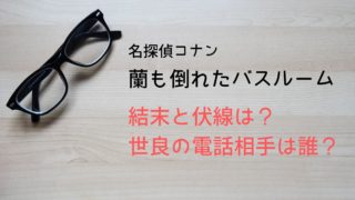 蘭も倒れたバスルーム結末ネタバレ！犯人と伏線は？世良の電話相手は誰？【名探偵コナンアニメ】
