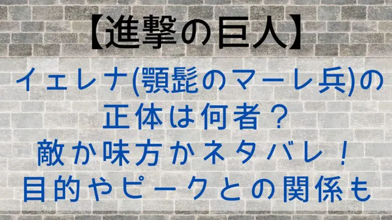 Attackontitan Jelena Identity