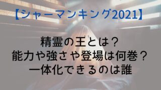 【シャーマンキング】精霊の王とは？能力や強さや登場は何巻？一体化できるのは誰