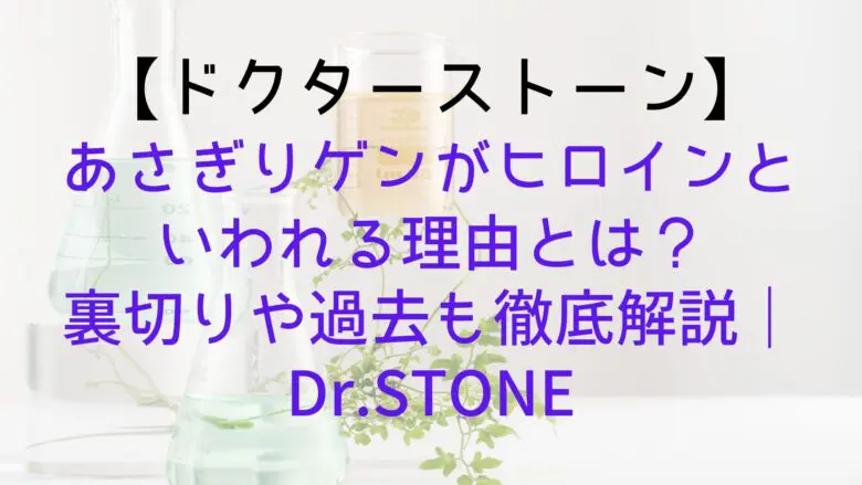 Drstone Asagirigen Who