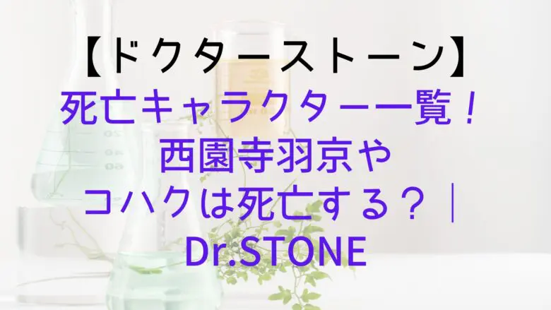 Drstone Character List