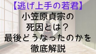 【逃げ上手の若君】小笠原貞宗の死因とは？最後どうなったのかを徹底解説