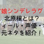 【ウマ娘シンデレラグレイ】北原穣とは?プロフィール・声優・年齢・元ネタを紹介!