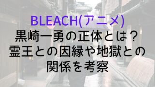 【BLEACH(アニメ)】黒崎一勇の正体とは？霊王との因縁や地獄との関係を考察
