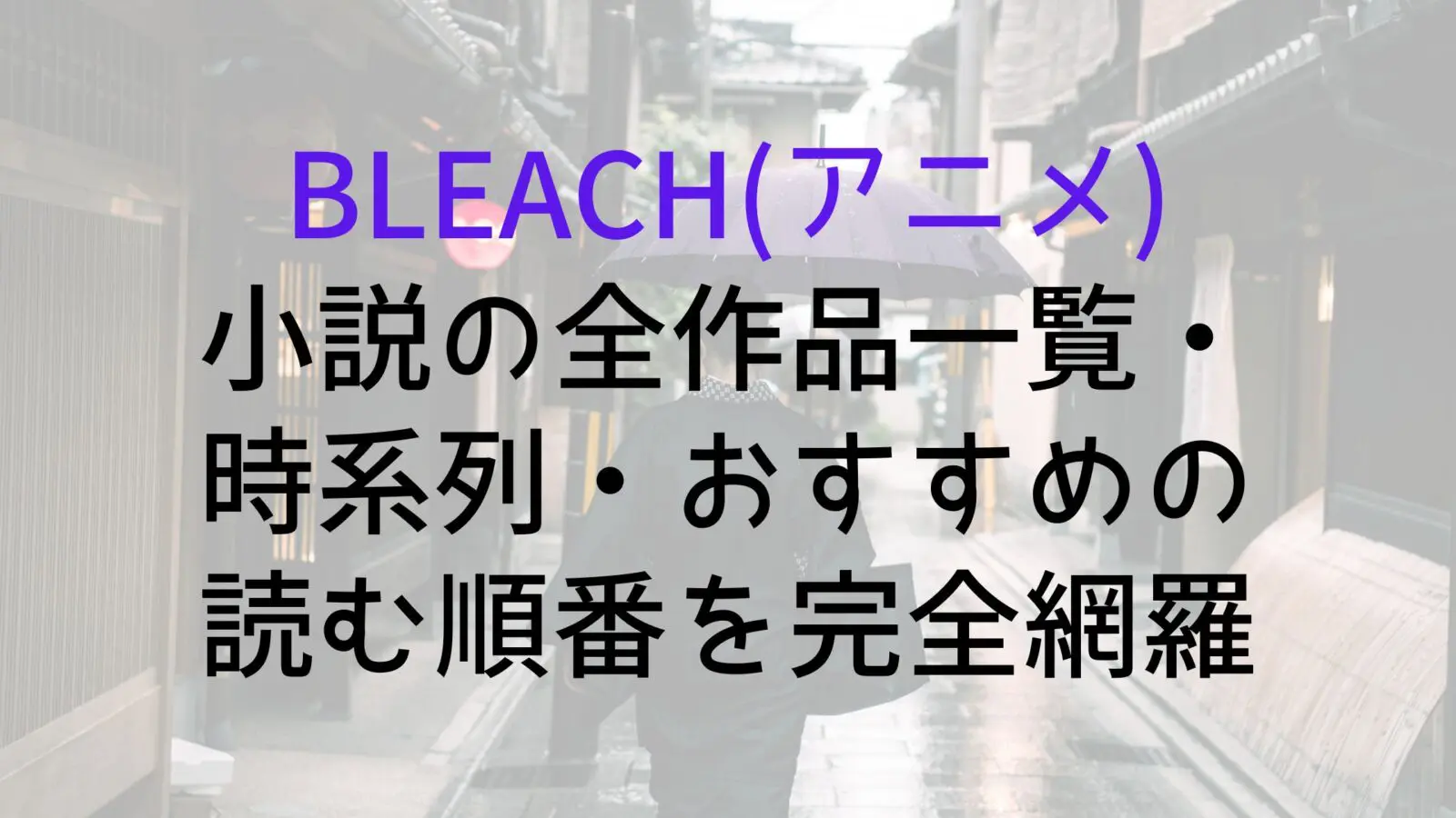Bleach Novel Works